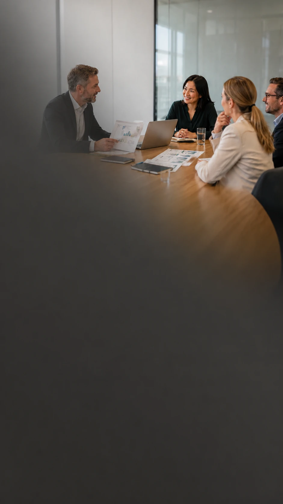 Executive client strategy session around reporting and transformation priorities